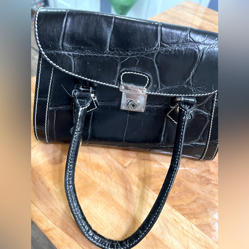 Black Leather Dooney & Burke small handbag